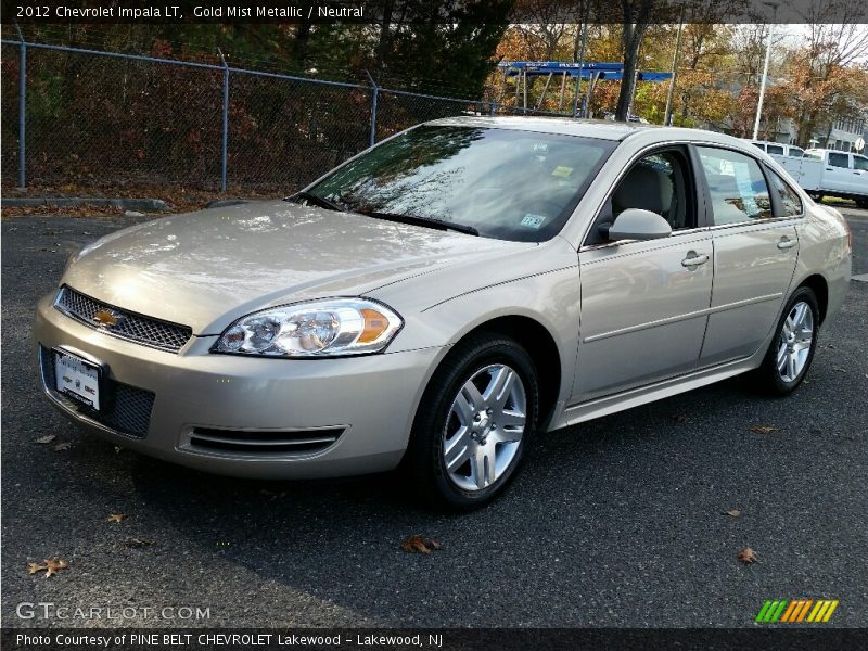 Gold Mist Metallic / Neutral 2012 Chevrolet Impala LT