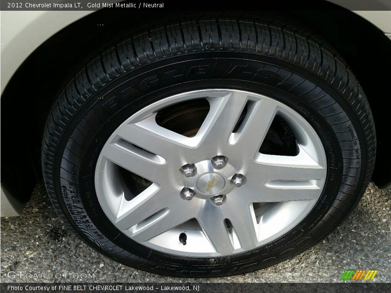 Gold Mist Metallic / Neutral 2012 Chevrolet Impala LT