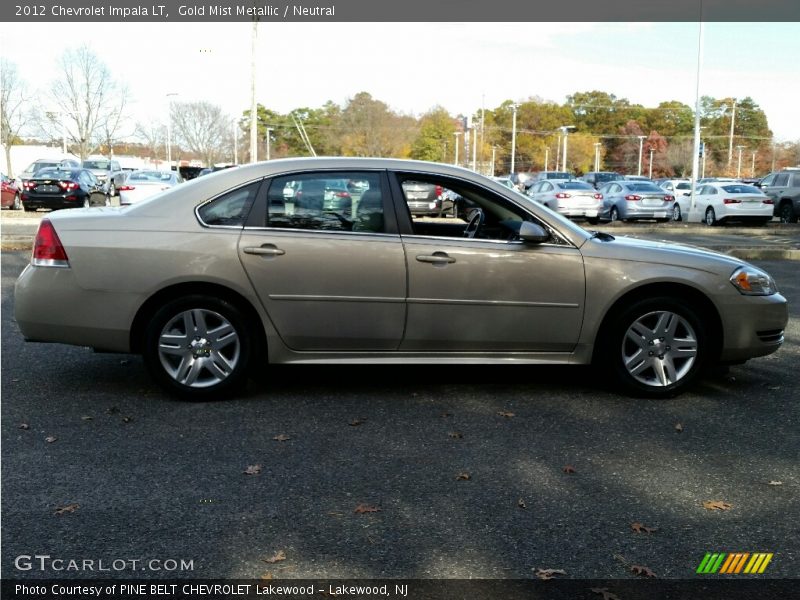 Gold Mist Metallic / Neutral 2012 Chevrolet Impala LT