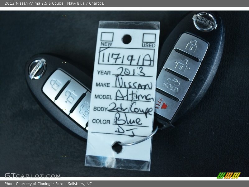 Navy Blue / Charcoal 2013 Nissan Altima 2.5 S Coupe