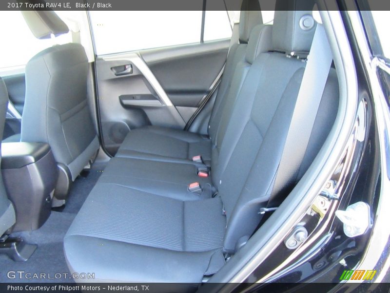 Rear Seat of 2017 RAV4 LE