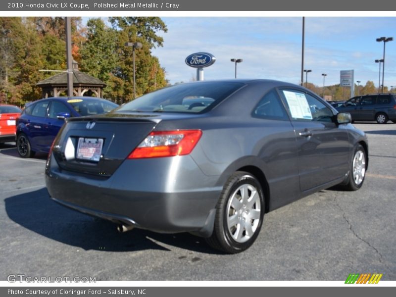 Polished Metal Metallic / Gray 2010 Honda Civic LX Coupe