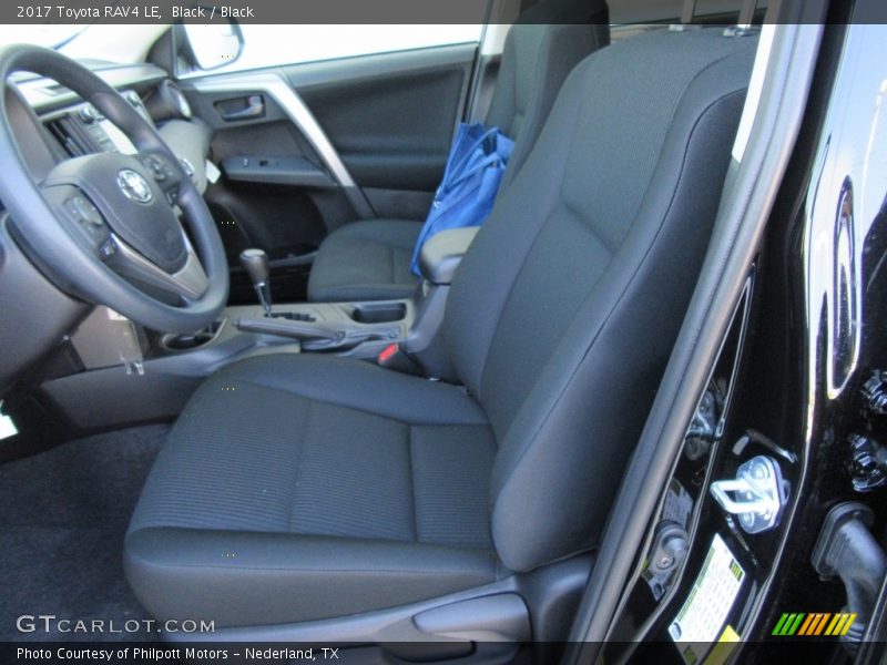 Black / Black 2017 Toyota RAV4 LE