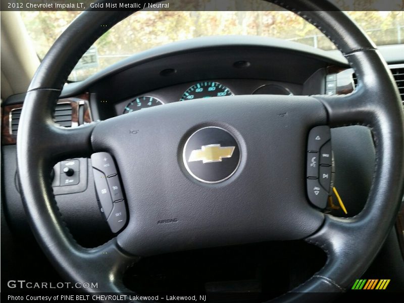 Gold Mist Metallic / Neutral 2012 Chevrolet Impala LT