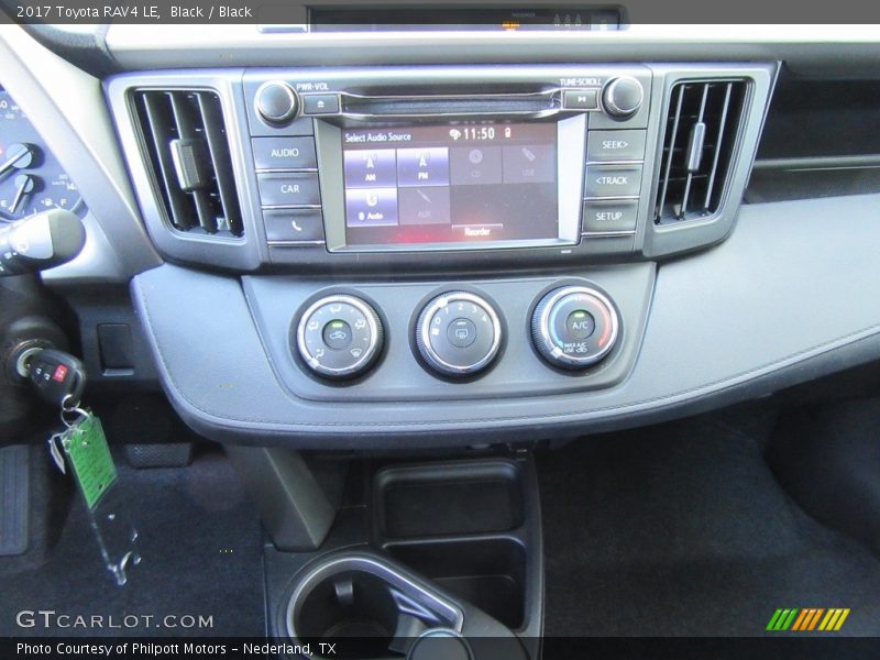 Black / Black 2017 Toyota RAV4 LE