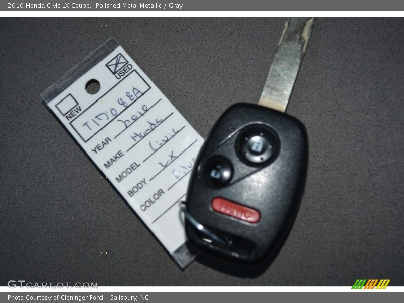 Polished Metal Metallic / Gray 2010 Honda Civic LX Coupe