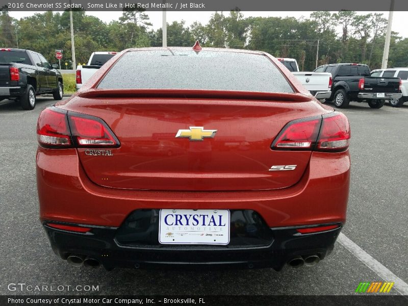 Some Like It Hot Red Metallic / Jet Black 2016 Chevrolet SS Sedan