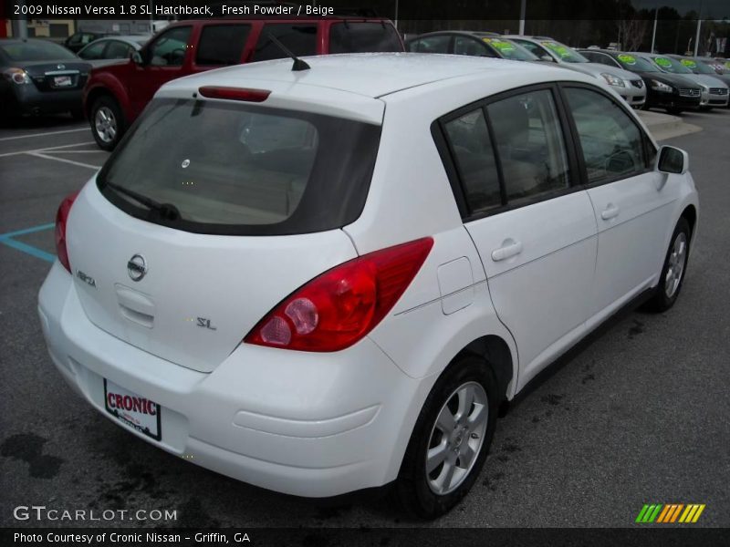Fresh Powder / Beige 2009 Nissan Versa 1.8 SL Hatchback