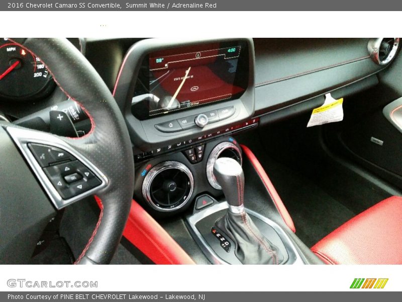 Summit White / Adrenaline Red 2016 Chevrolet Camaro SS Convertible