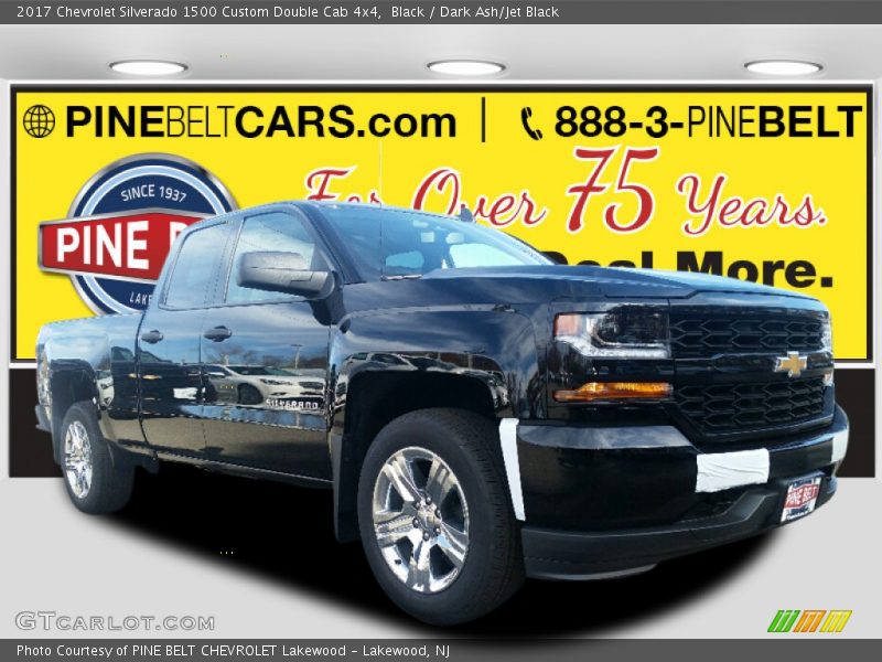Black / Dark Ash/Jet Black 2017 Chevrolet Silverado 1500 Custom Double Cab 4x4