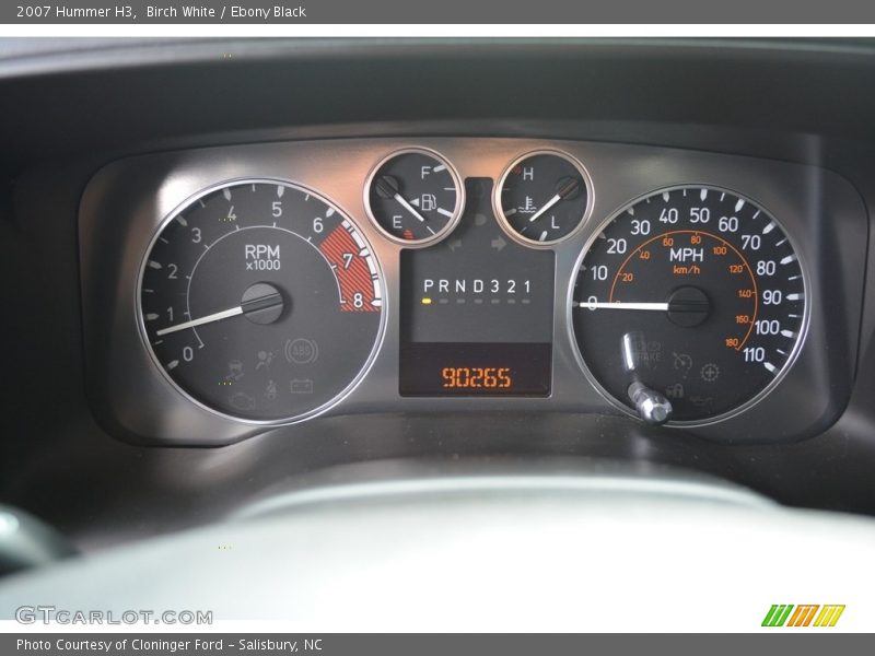 Birch White / Ebony Black 2007 Hummer H3