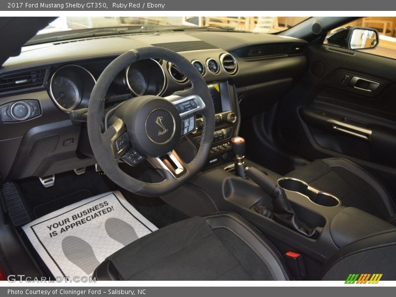  2017 Mustang Shelby GT350 Ebony Interior