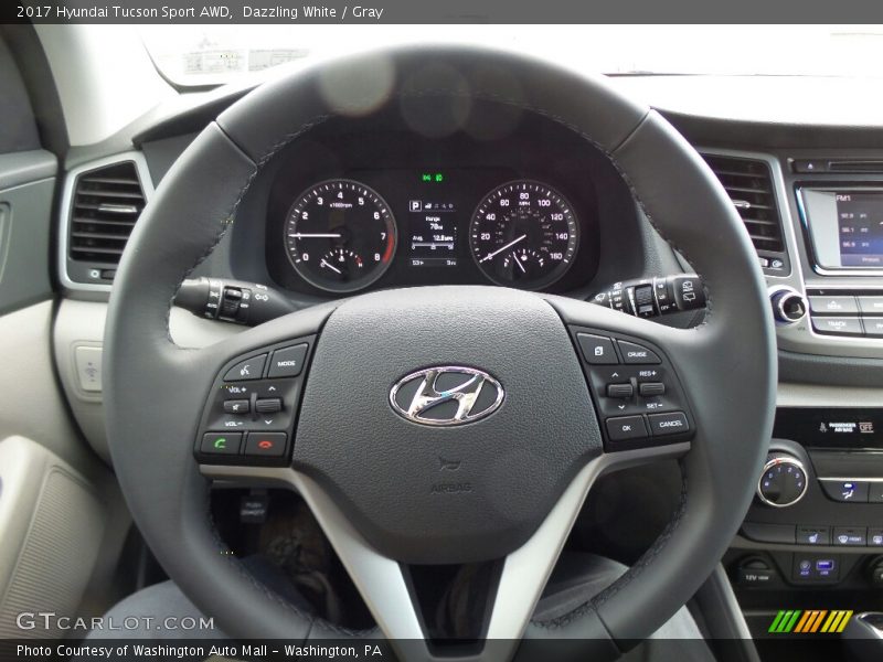 Dazzling White / Gray 2017 Hyundai Tucson Sport AWD