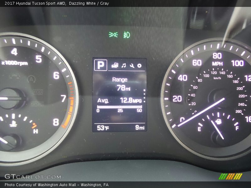 Dazzling White / Gray 2017 Hyundai Tucson Sport AWD