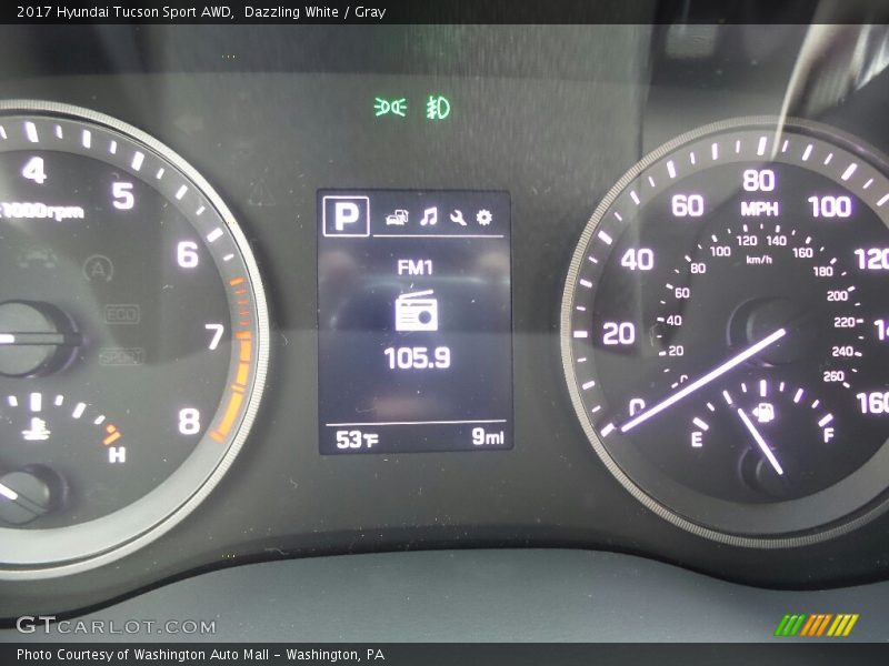 Dazzling White / Gray 2017 Hyundai Tucson Sport AWD