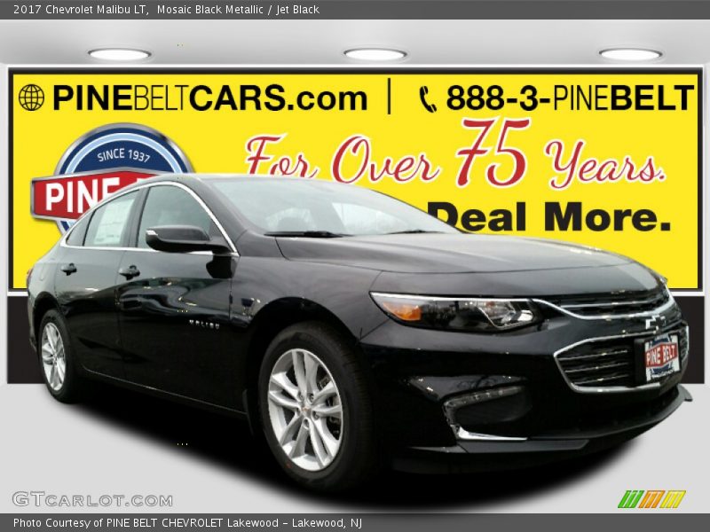 Mosaic Black Metallic / Jet Black 2017 Chevrolet Malibu LT