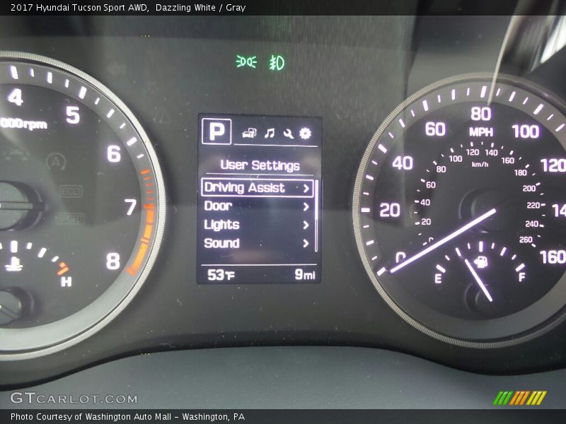Dazzling White / Gray 2017 Hyundai Tucson Sport AWD