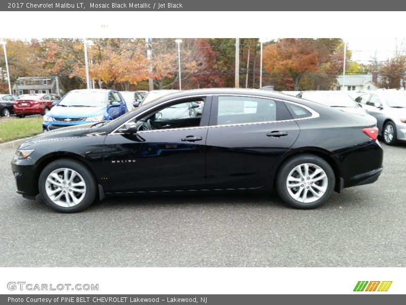 Mosaic Black Metallic / Jet Black 2017 Chevrolet Malibu LT