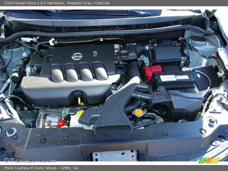 Magnetic Gray / Charcoal 2009 Nissan Versa 1.8 S Hatchback