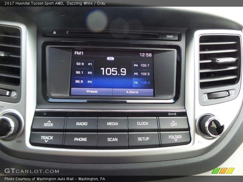Dazzling White / Gray 2017 Hyundai Tucson Sport AWD