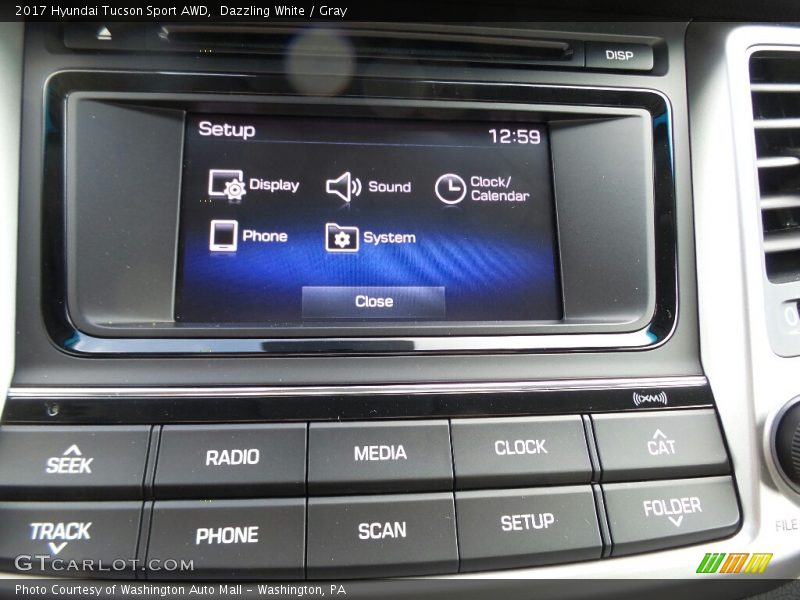 Dazzling White / Gray 2017 Hyundai Tucson Sport AWD