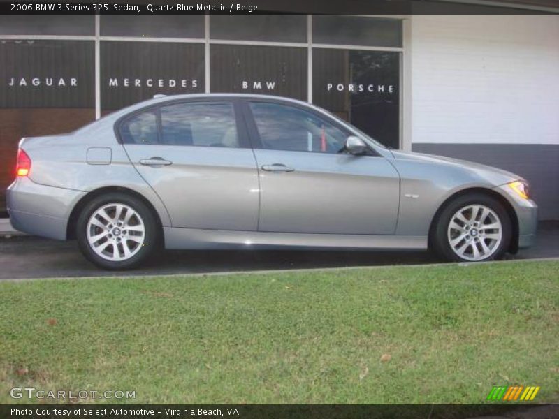 Quartz Blue Metallic / Beige 2006 BMW 3 Series 325i Sedan