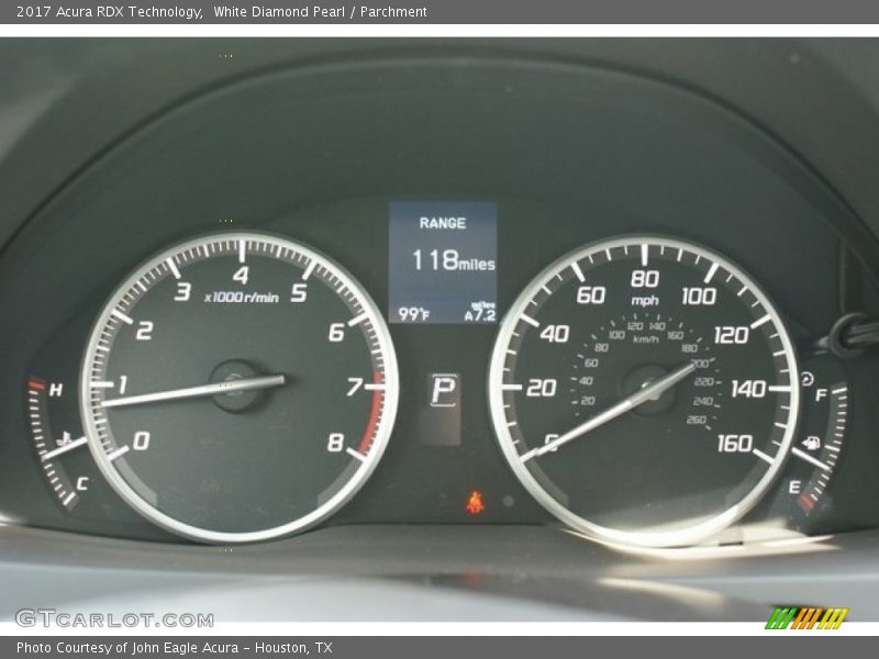 White Diamond Pearl / Parchment 2017 Acura RDX Technology