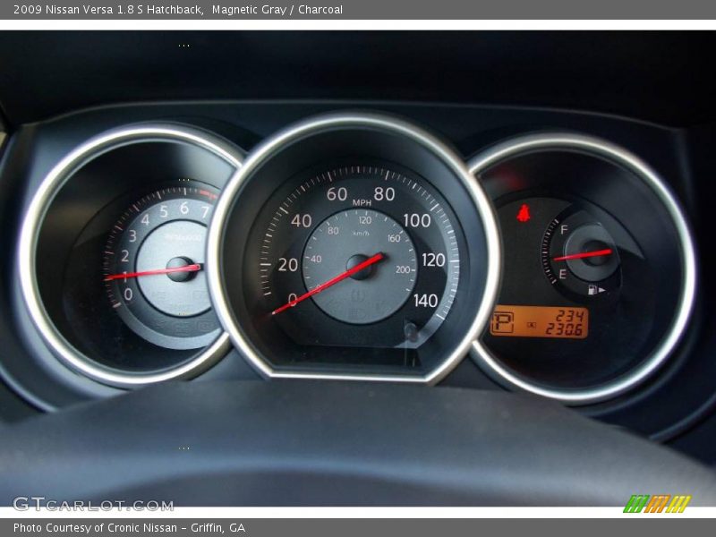 Magnetic Gray / Charcoal 2009 Nissan Versa 1.8 S Hatchback