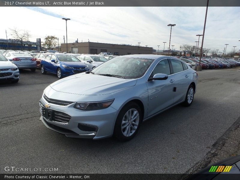 Arctic Blue Metallic / Jet Black 2017 Chevrolet Malibu LT