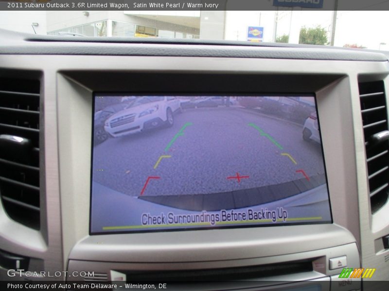 Satin White Pearl / Warm Ivory 2011 Subaru Outback 3.6R Limited Wagon