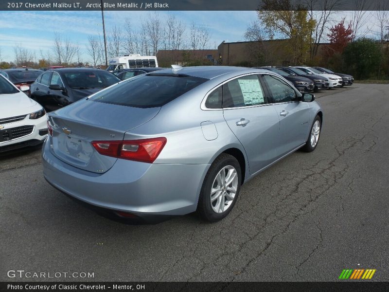 Arctic Blue Metallic / Jet Black 2017 Chevrolet Malibu LT