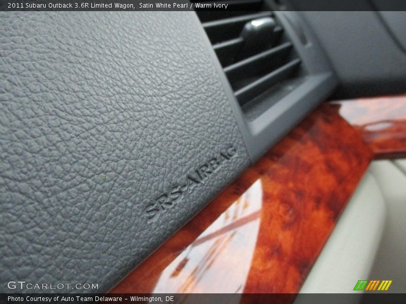 Satin White Pearl / Warm Ivory 2011 Subaru Outback 3.6R Limited Wagon