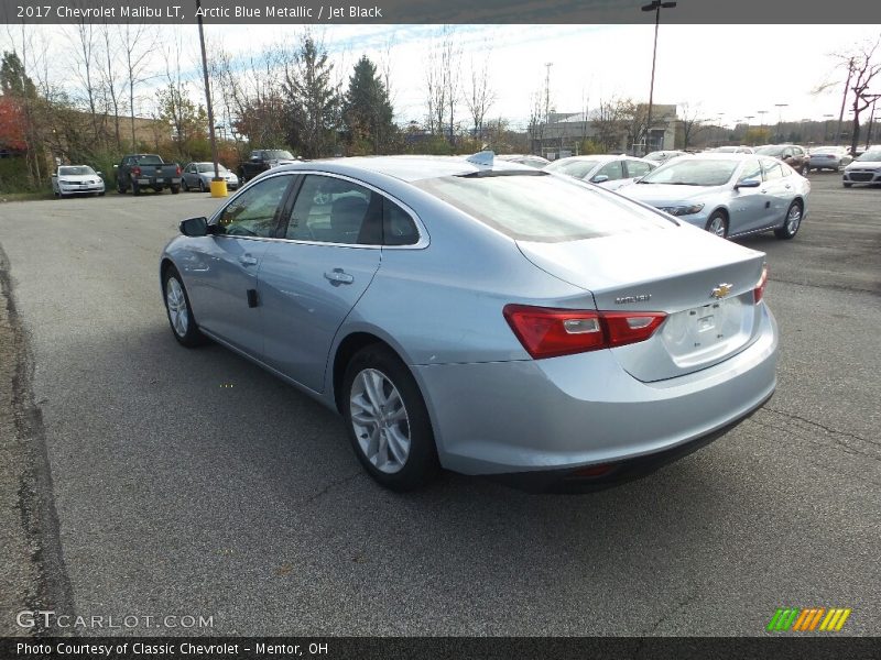 Arctic Blue Metallic / Jet Black 2017 Chevrolet Malibu LT