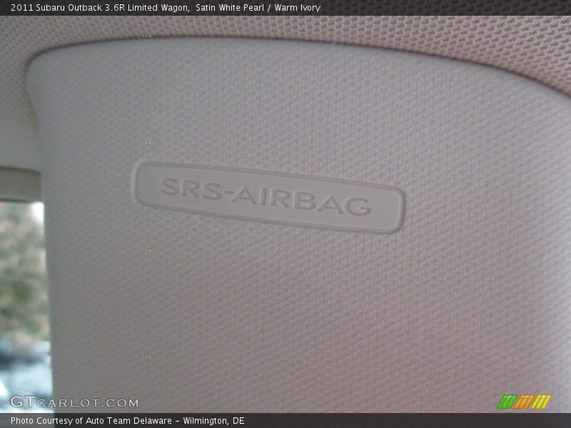 Satin White Pearl / Warm Ivory 2011 Subaru Outback 3.6R Limited Wagon