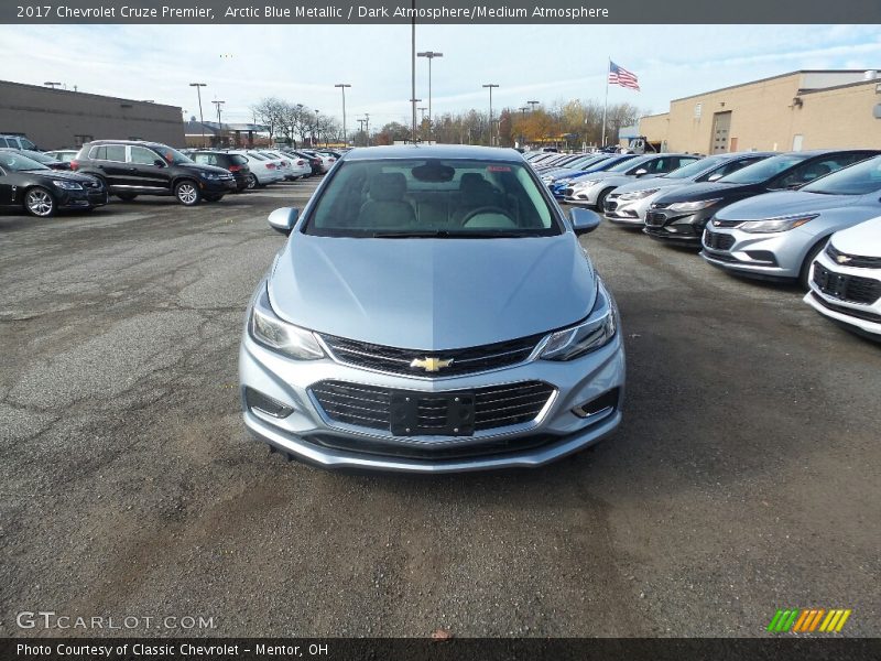 Arctic Blue Metallic / Dark Atmosphere/Medium Atmosphere 2017 Chevrolet Cruze Premier