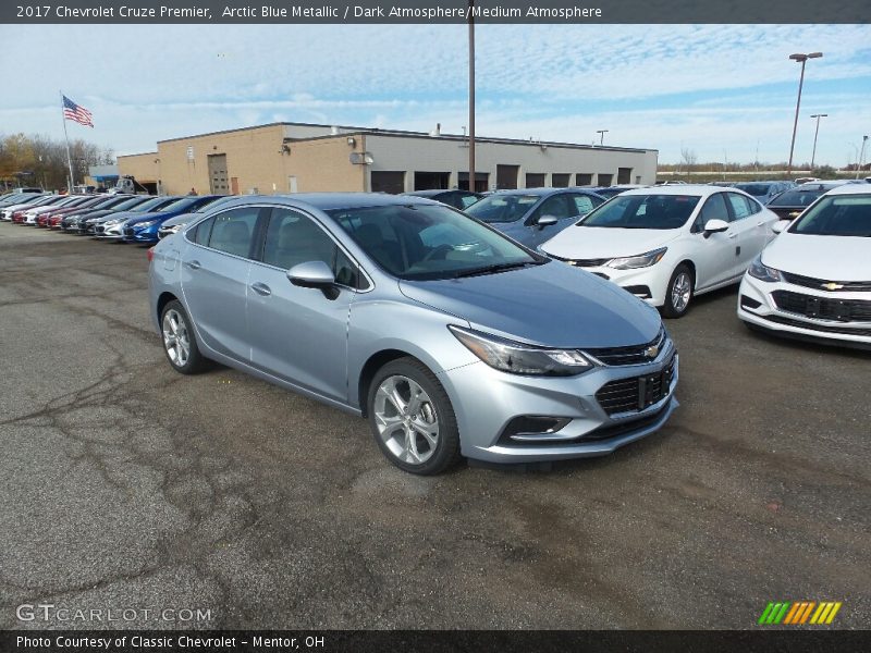 Arctic Blue Metallic / Dark Atmosphere/Medium Atmosphere 2017 Chevrolet Cruze Premier