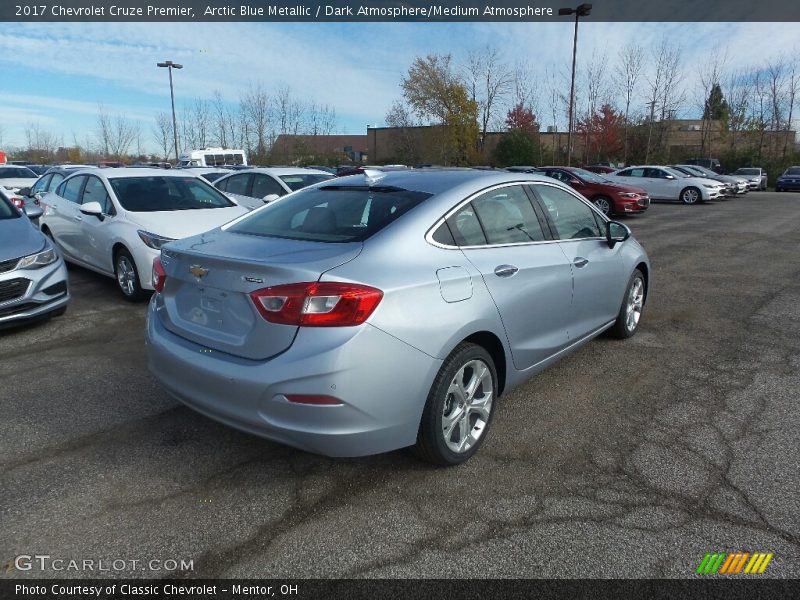 Arctic Blue Metallic / Dark Atmosphere/Medium Atmosphere 2017 Chevrolet Cruze Premier