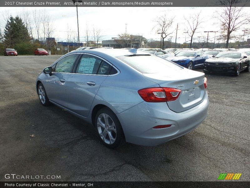 Arctic Blue Metallic / Dark Atmosphere/Medium Atmosphere 2017 Chevrolet Cruze Premier
