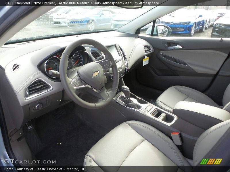 Arctic Blue Metallic / Dark Atmosphere/Medium Atmosphere 2017 Chevrolet Cruze Premier