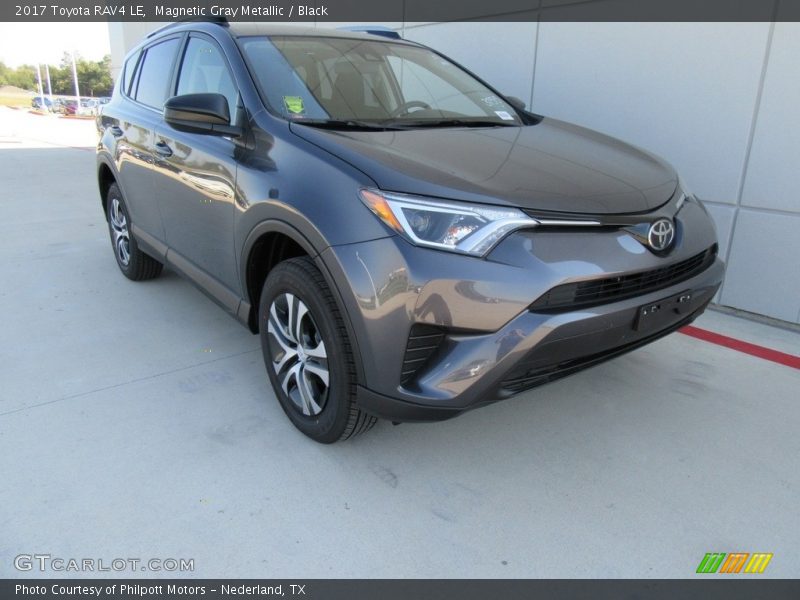 Magnetic Gray Metallic / Black 2017 Toyota RAV4 LE