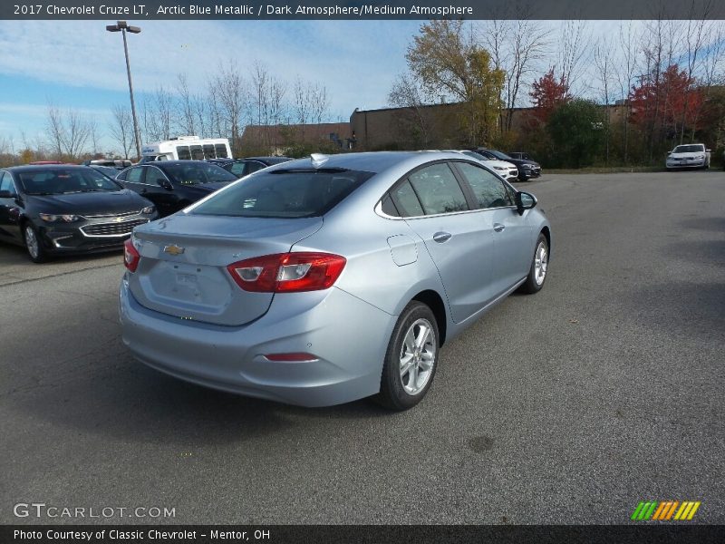 Arctic Blue Metallic / Dark Atmosphere/Medium Atmosphere 2017 Chevrolet Cruze LT