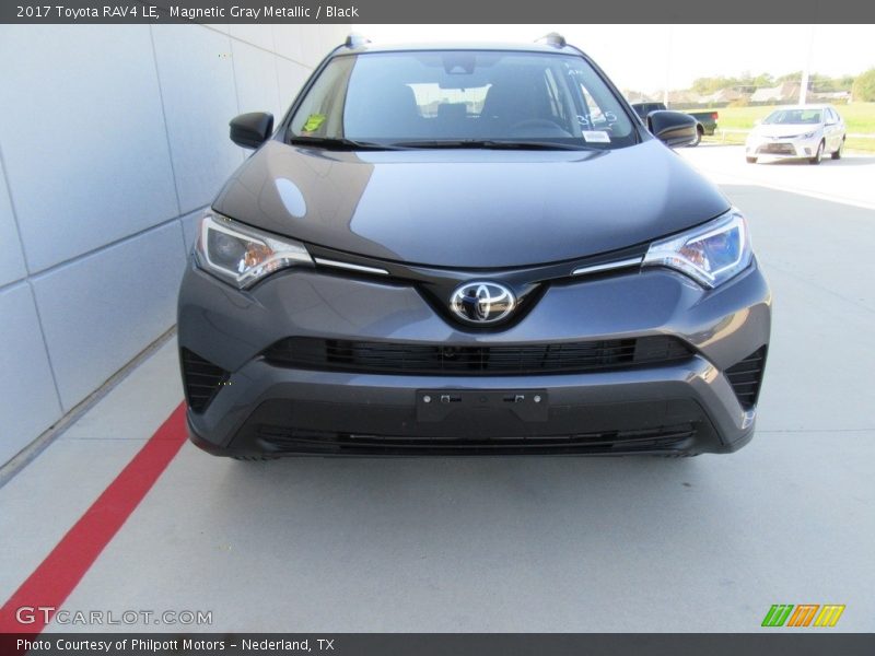 Magnetic Gray Metallic / Black 2017 Toyota RAV4 LE