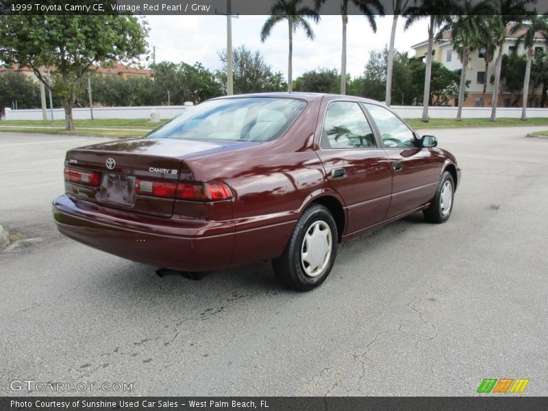 Vintage Red Pearl / Gray 1999 Toyota Camry CE