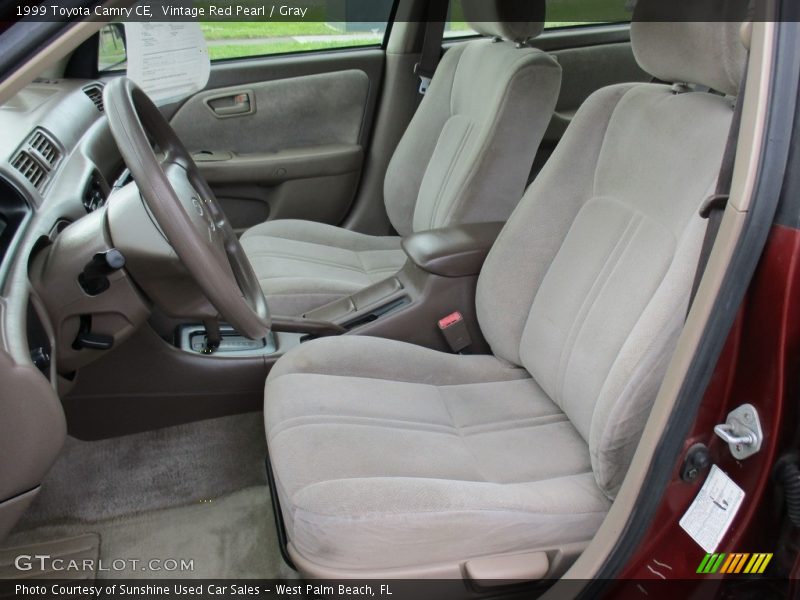 Vintage Red Pearl / Gray 1999 Toyota Camry CE