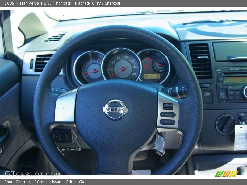 Magnetic Gray / Charcoal 2009 Nissan Versa 1.8 SL Hatchback