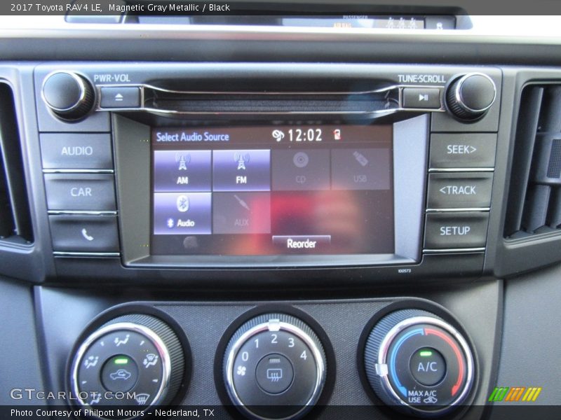 Magnetic Gray Metallic / Black 2017 Toyota RAV4 LE