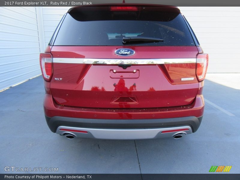 Ruby Red / Ebony Black 2017 Ford Explorer XLT