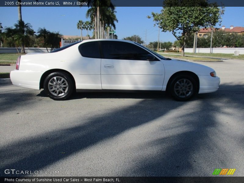 White / Ebony 2005 Chevrolet Monte Carlo LS