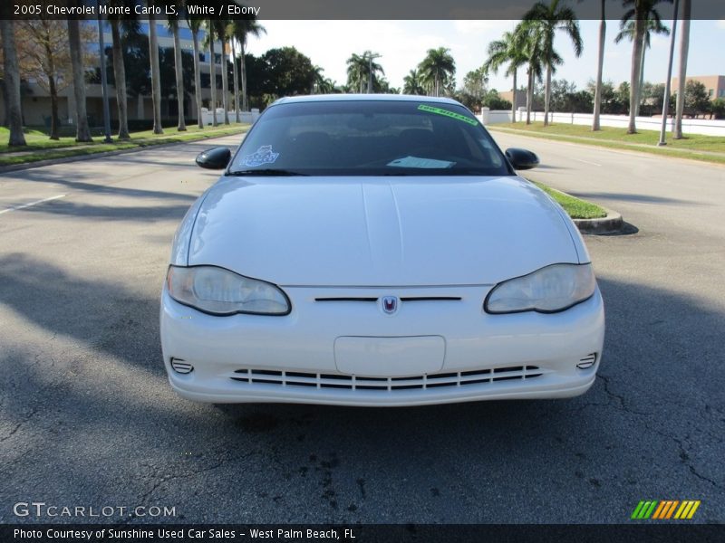 White / Ebony 2005 Chevrolet Monte Carlo LS