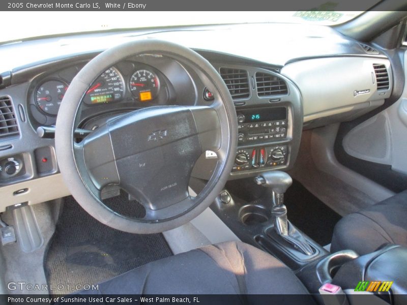 White / Ebony 2005 Chevrolet Monte Carlo LS